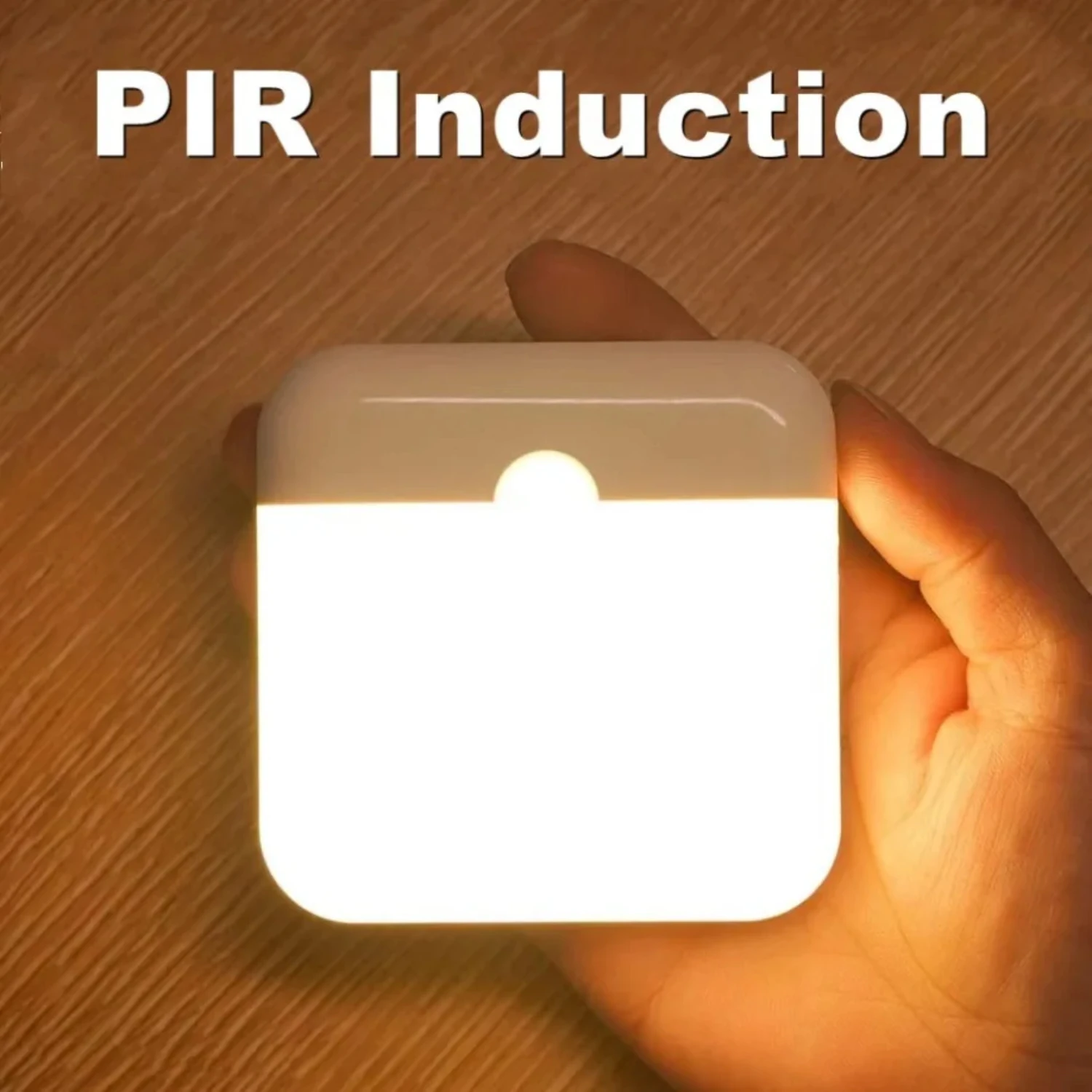 

Night Lamp Motion Sensor Night Light Bedroom Kitchen Stair Hallway Wardrobe Cupboard Lighting PIR Induction Lamp Charging Pixel