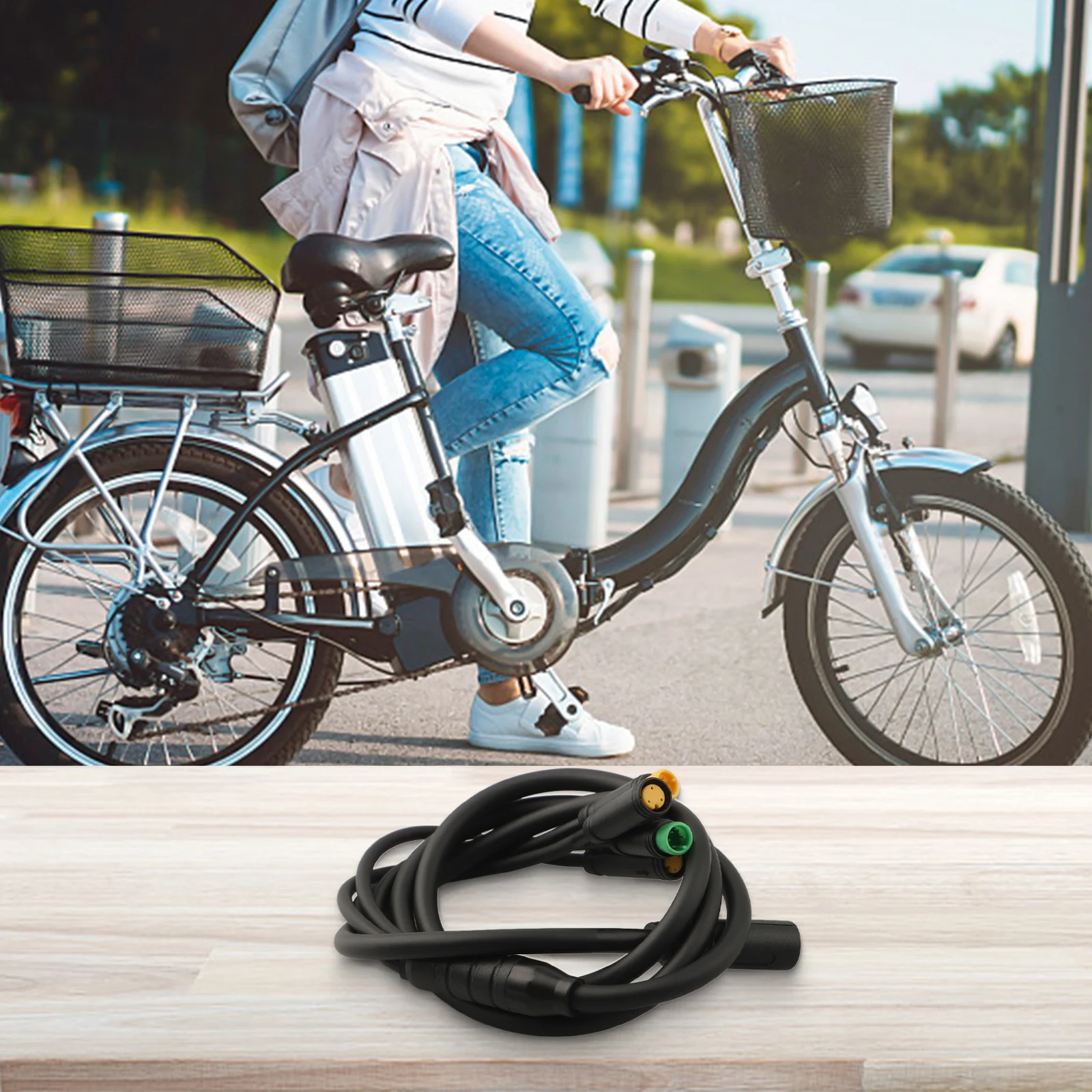 For KT Series 1T4 Cable for E-Bike Motor Controllers with Defined Wire Roles Throttle Meter and Brake Engagement