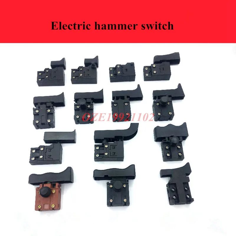 1PC Electric hammer switch 26/28/51 Type Lock/Unlock Electric Percussion Drill Switch
