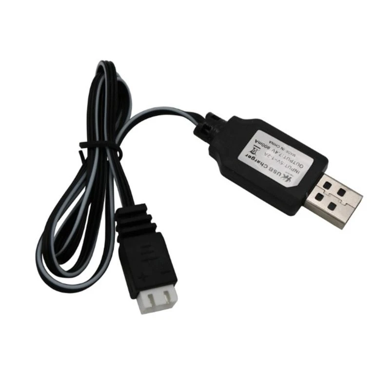 

7.4V Lithium Battery Chargiing Cable USB to 3Pin Port Battery Charging Cord with LED