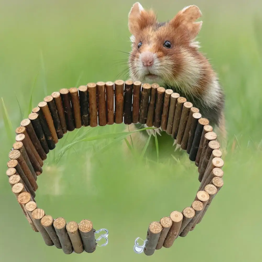 Safe Hamster Climbing Ladder Anti-scratch Relieve Boredom Creative Ladder Bridge Bunny Hamster Chewing Toys