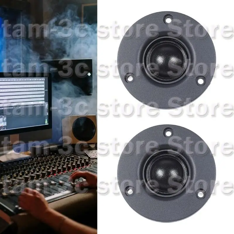 D0UA High Fidelitys 3 -дюймовый 30W 74 -мм твитером Пара динамиков с шелковыми пленками и магнитами без гриля для прозрачных