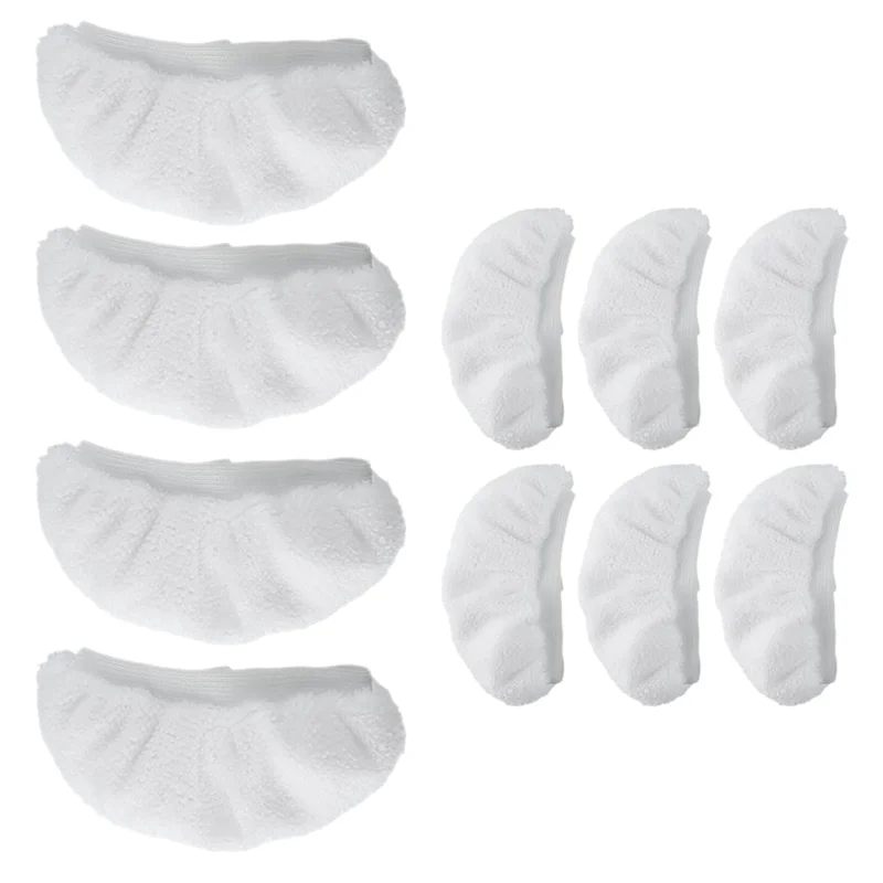 B98A-Universal Steam Cleaner Accessories 10 PCS Reusable Steam Mop Pads,Steam Shot Attachments For Handheld Use