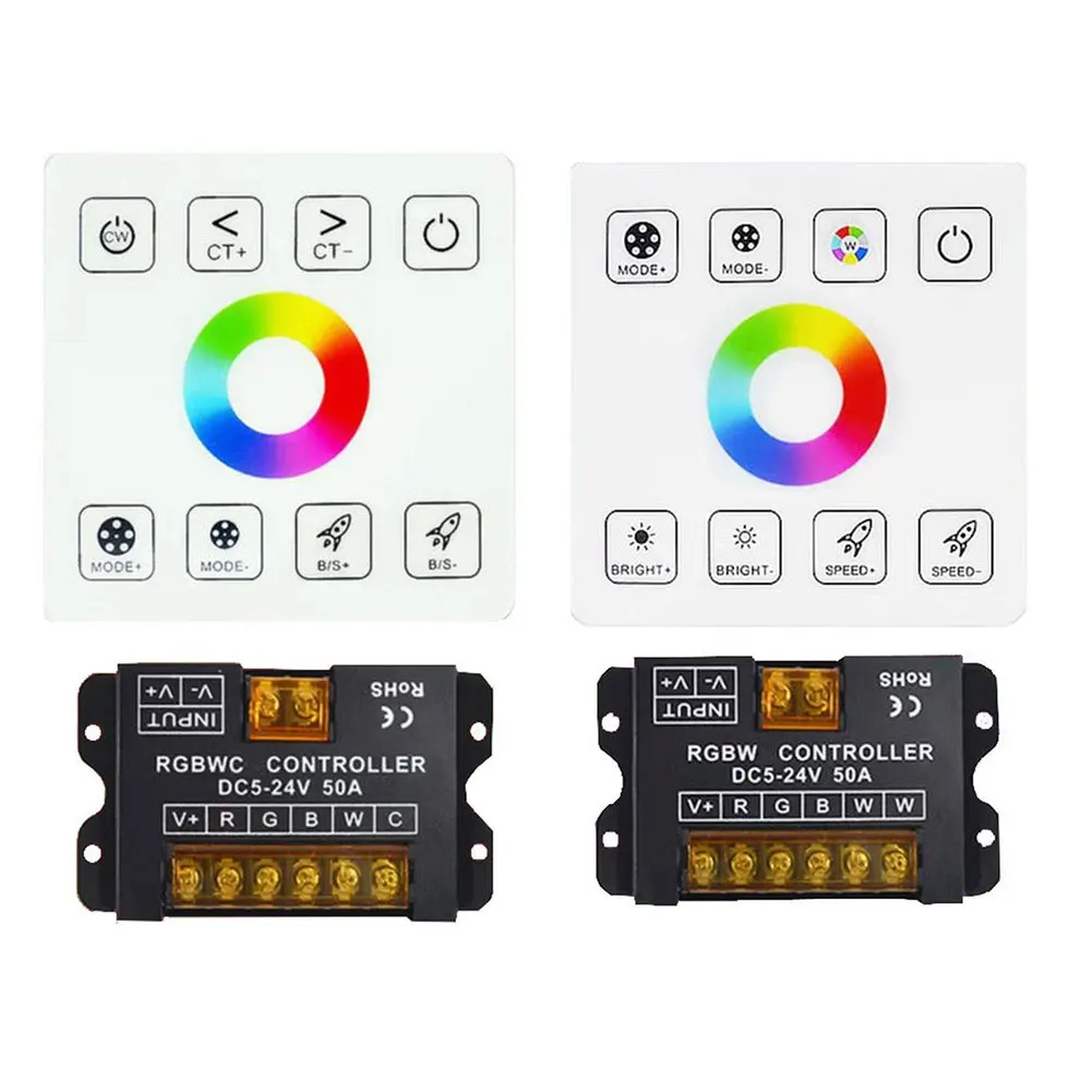 LED Strip Light Controller Accessory RF Touch Panel 30A High Power DC5V-24V For RGB Single Dual Color Home Party Stage