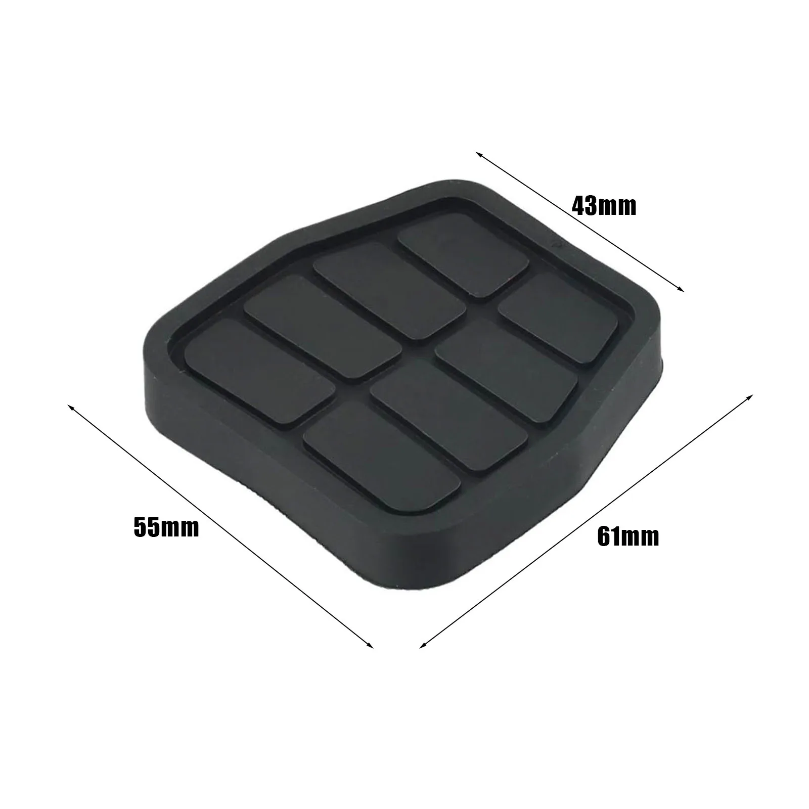 2x Pedal Pad Covers 321 721 173 6X0 721 173A Black For GOLF For JETTA MK2 1984-1991 Long-lasting Rubber  2x Pedal