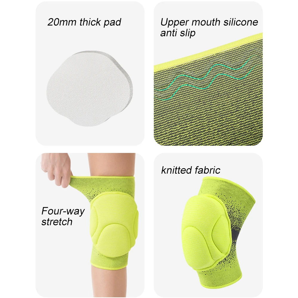 1Pair Thick Sponge Knee Pads K - Volleyball Knee Pad 评论和价格