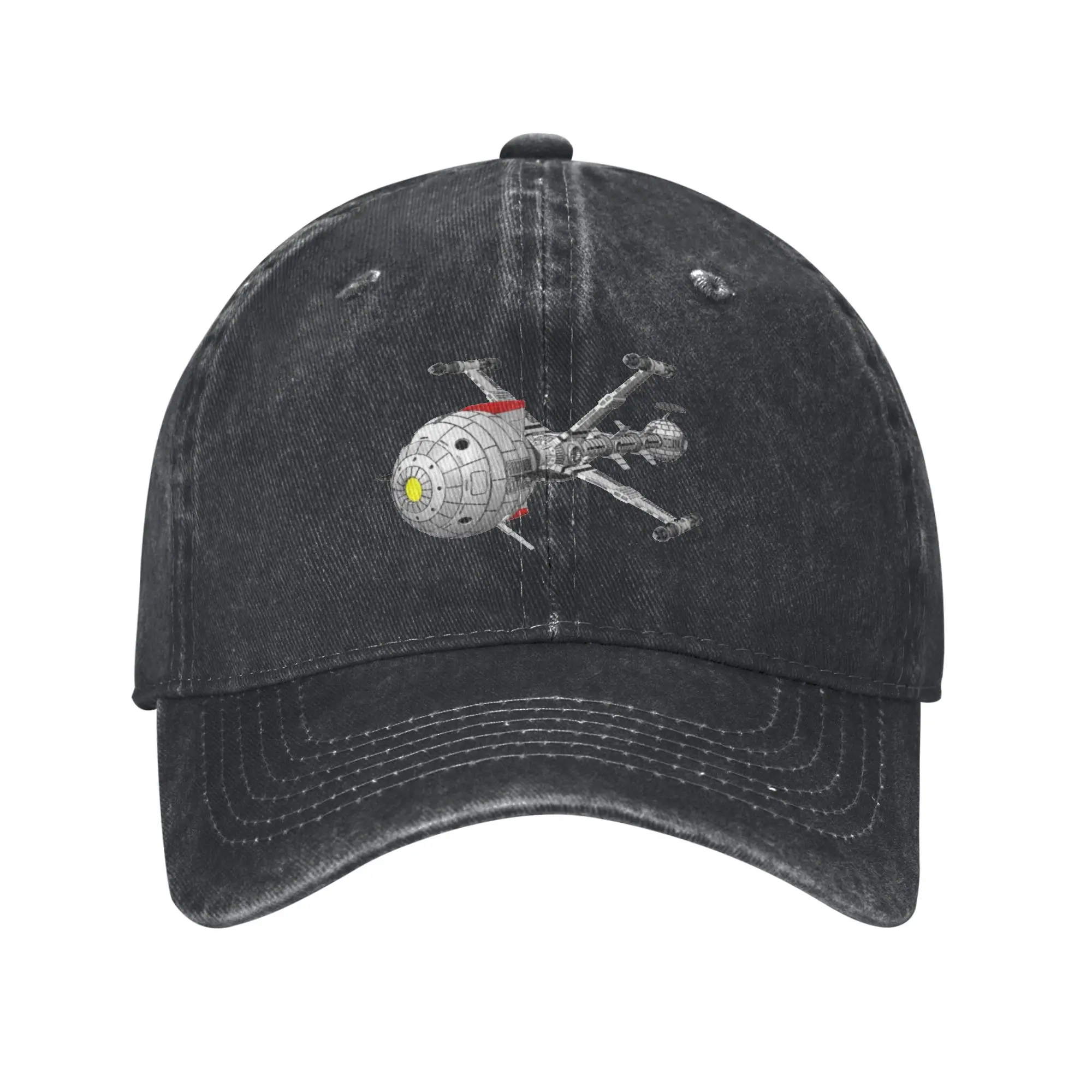 Anime Comet Spaceship Captain Future Futuremen Sport Retro Cowboy Washed Baseball Caps Mens Denim Dad Hats Female Peaked Cap