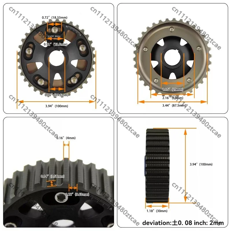 Automotive DOHC Dual‑Overhead‑Cam‑Shaft, Engine Overhaul Camshaft Kit, Vehicle Aftermarket Engine Replacement Part