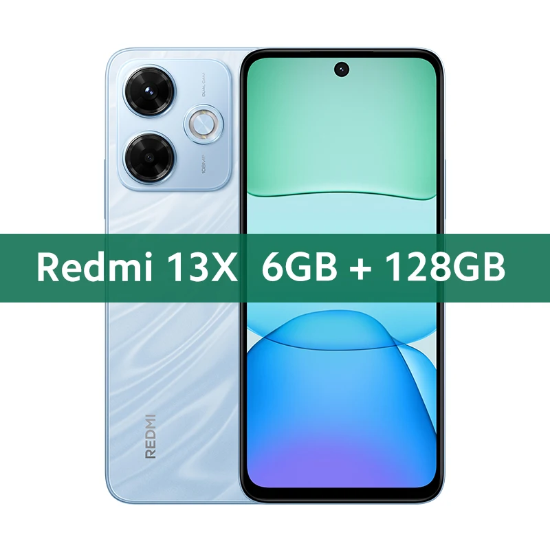 Xiaomi Redmi 13X Smartphone Global Version MTK Helio G91 Ultra 108MP super clear camera 6.79" FHD+ display 33W fast charging