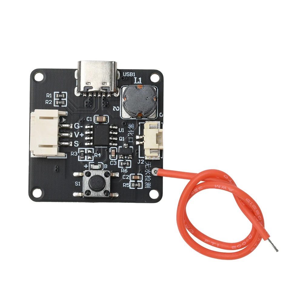 Pelembap Mini USB 5V Tipe C Kit DIY Pembuat Kabut Papan Sirkuit Driver Atomisasi Fogger Mendukung Pemrograman Chip Tunggal