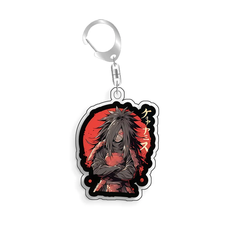 For Naruto Uchiha Itachi Uchiha Sarada Mitsuki Orochimaru Jiraiya Acrylic Selfmade Cartoon Anime Keychain Pendant Toy Gift 5cm