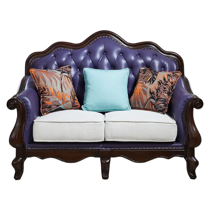 تفكيك القماش والغسيل مزيج من ثلاثة أشخاص من الجلد الكامل والأريكة