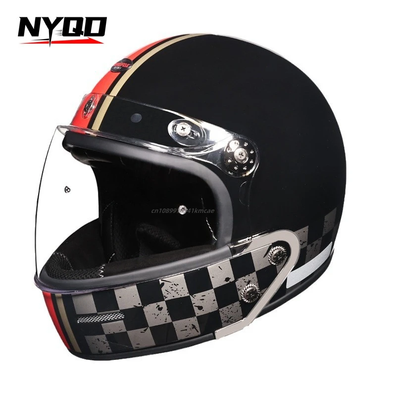 

C-Riding DOT/ECE Double Certified Retro Helmet Unisex Motorcycle Personality Combination Half Helmet Four Season Cruise Pedal