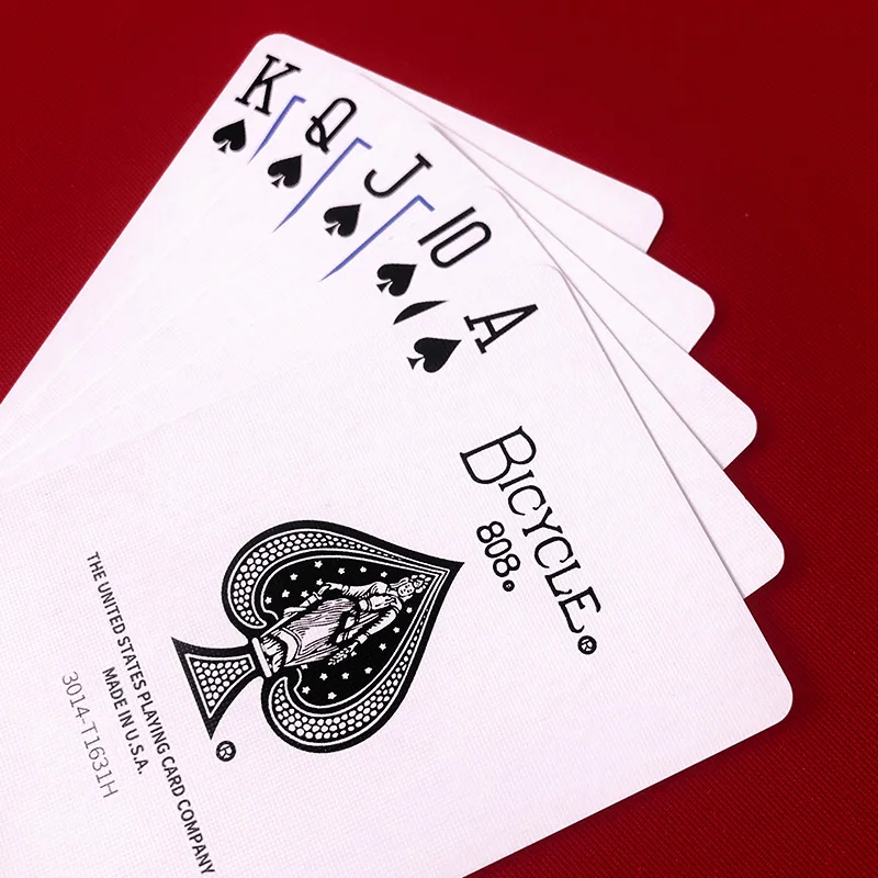 Instantly transformed into royal flush A234 change flush visual poker show magic props magic tricks bicycle Easy funny close up