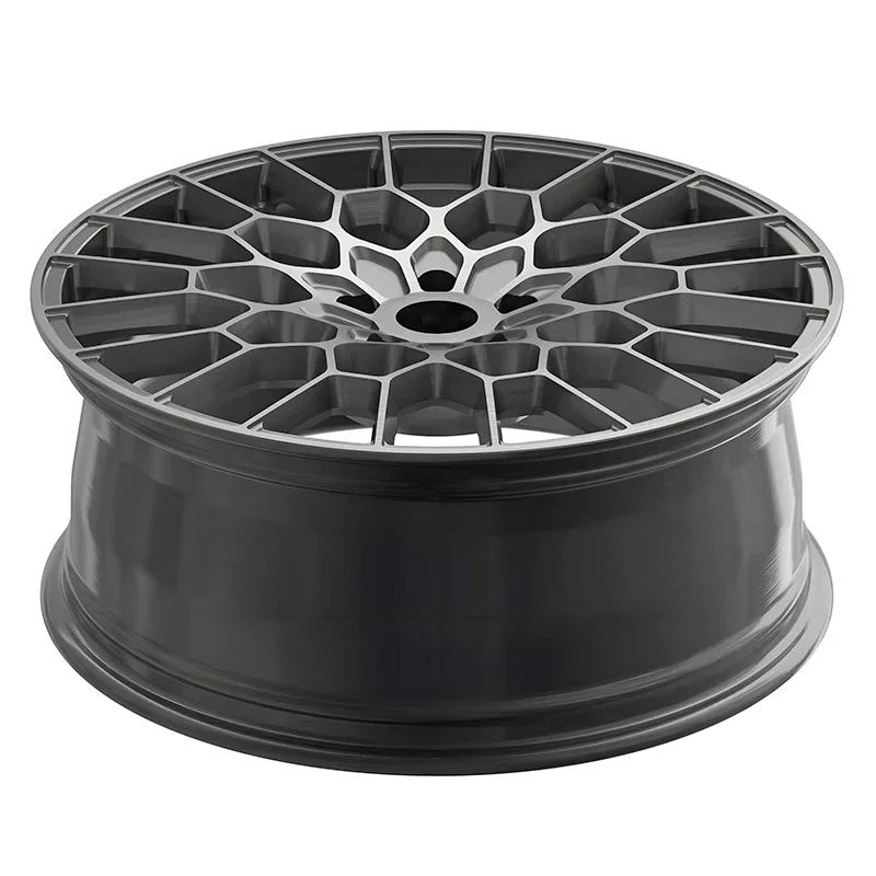 Brushed gray 21 inch 5x120 classic forged wheels china dually wheels forged for tesla