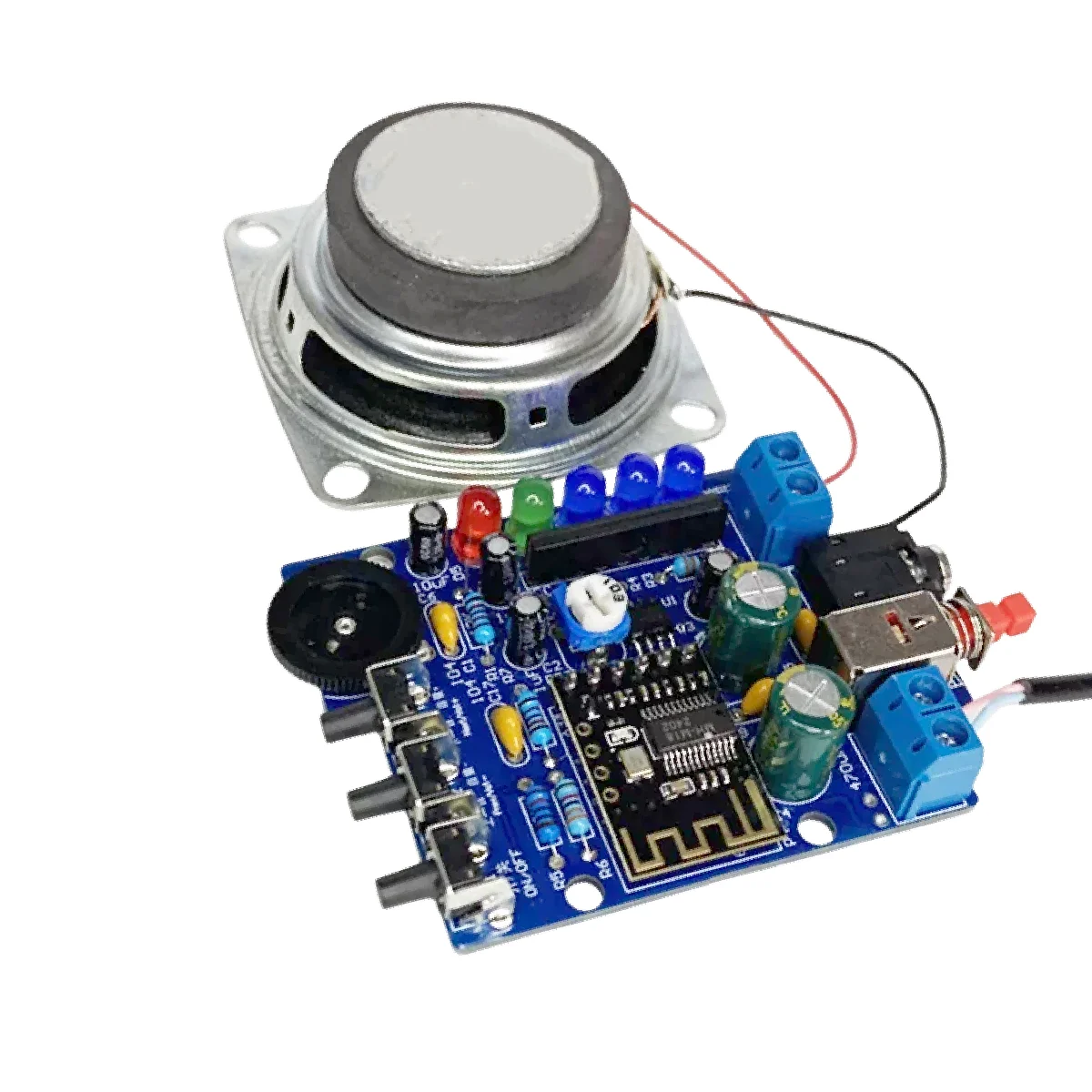 HT6872 Bluetooth Speaker DIY Kit, Audio Amplifier With Acrylic Case, Soldering Assembly Small Speaker Kit for STEM Education