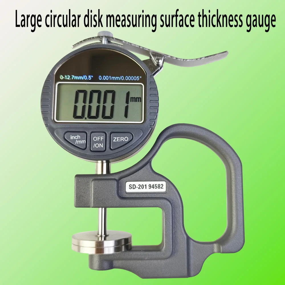 

Large circular disk measuring surface thickness gauge 0.001mm three decimal places large area Film paper fabric Fast soft