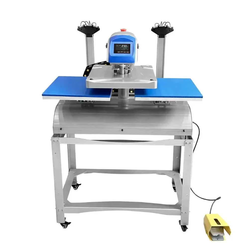 Automatic 16x20 Double Station Tshirt Printing Sublimation Heat Press Machine with Laser Alignment