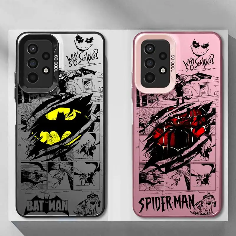 B-Batman Hero Logo Phone Case for Galaxy A15 A52 A72 4G 5G A25 A52s A53 A54 A55 A73 5G A51 4G bag