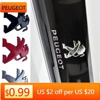 2025 Hot Car Rear Trunk Badge Sticker for Peugeot 307 306 207 407 408 308 206 406 301 507 508 5008 3008 Metal Front Emblem Decor