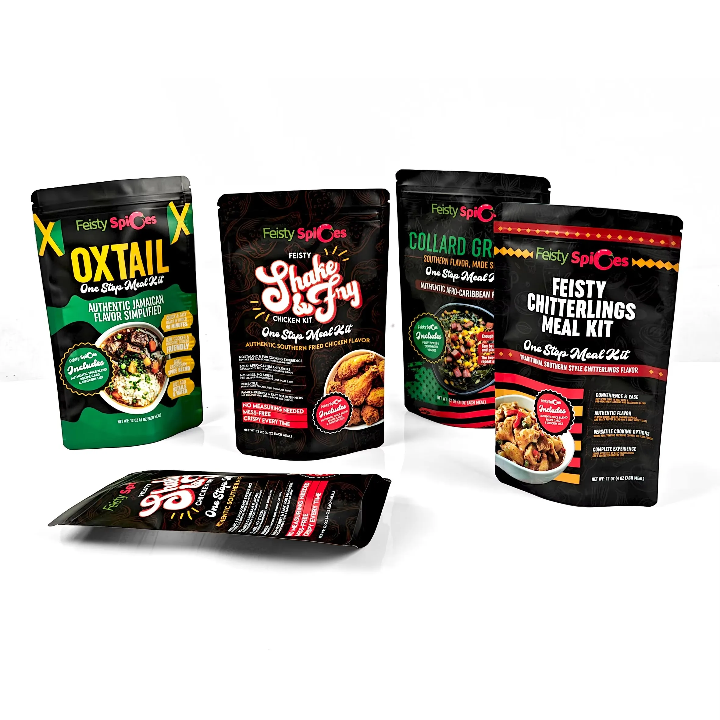 Custom Printing Spice Bag｜Resealable Zipper Food Packaging Bags｜Plastic Flavoring Pouch