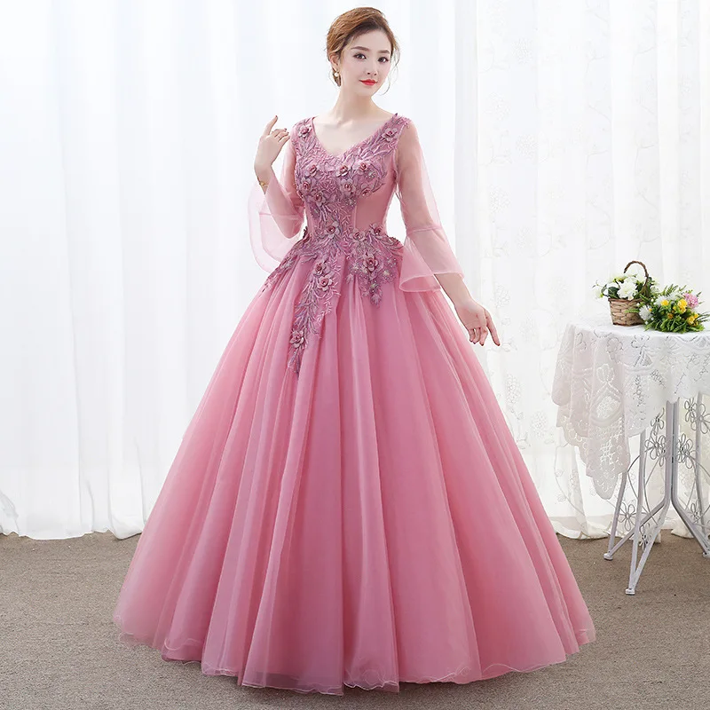 Customized Ball Gown Elegant Quinceanera Dresses Appliques Tulle Prom Birthday Party Gowns Vestido De Noche robe soirée femme