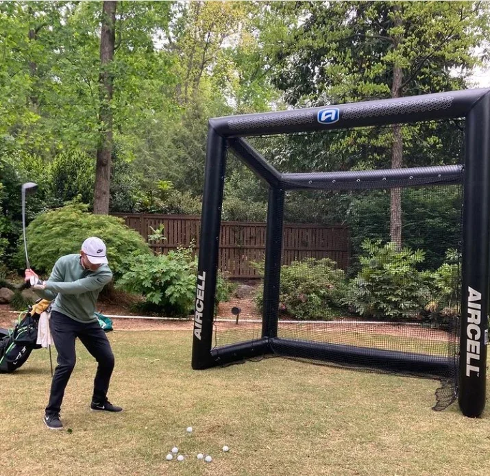 Commercial Inflatable Training Equipment Batting Cage For Baseball Lacrosse Backstops Shooting Stations Golf Bays Drive Box