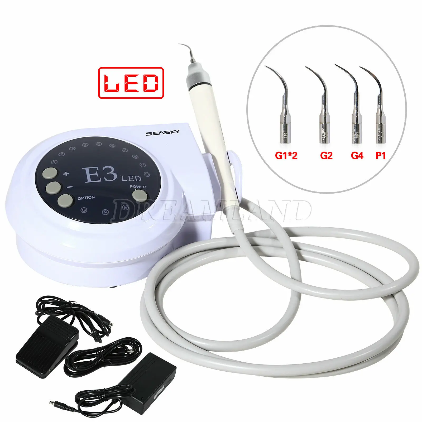 Dental Ultrasonic Piezo Scaler for Cavitron EMS with 1*LED light Scaler Handpiece E3L