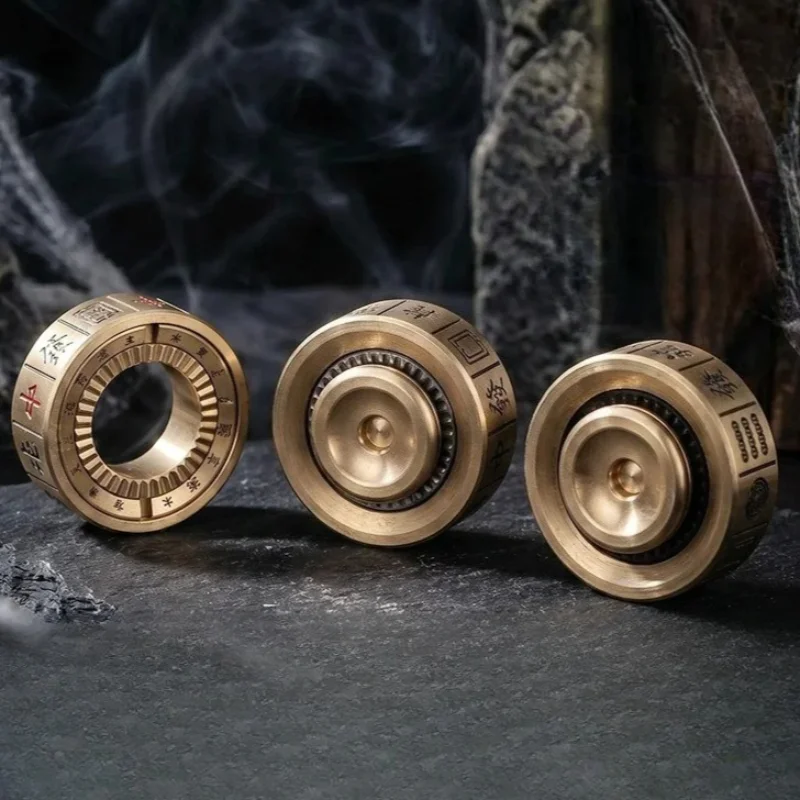 Metal Fidget Spinner Rotating Roller Ring Scepter Rotor Multifunctional Hand Spinning Top Tip EDC Stress Relief Toy Anti Anxiety