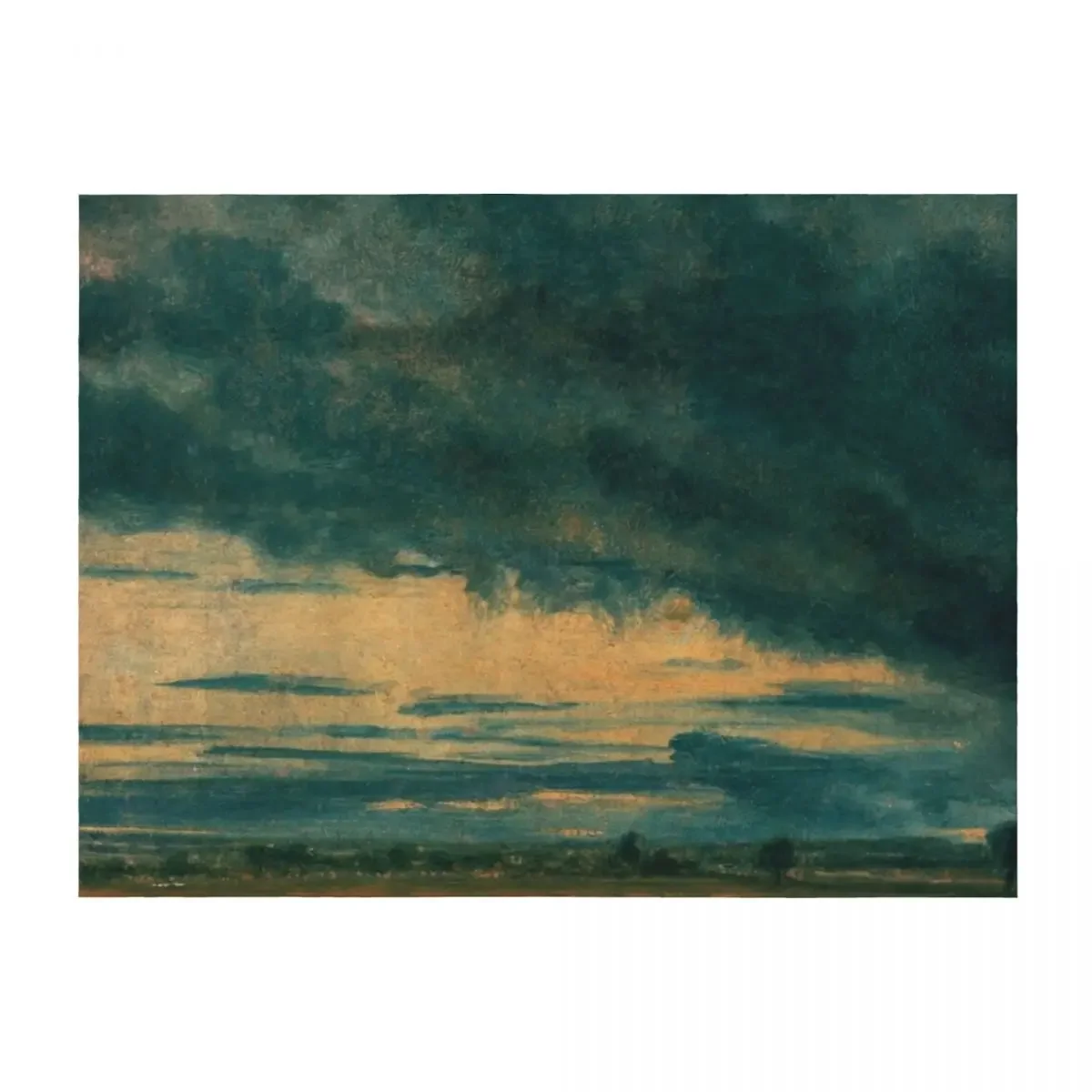 

John Constable A Cloud Study 2. Throw Blanket for babies Travel Comforter sofa bed Blankets