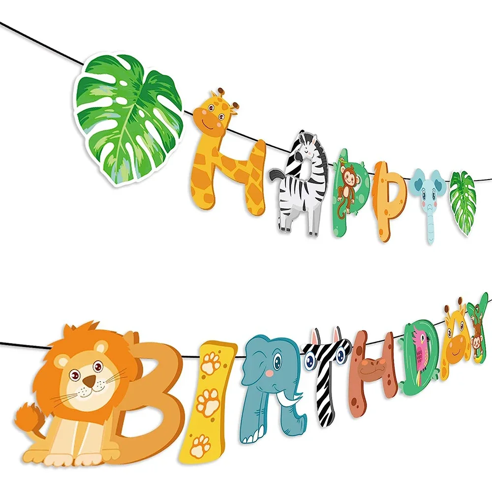 Palloncini Compleanno 1 Anno,Decorazioni Compleanno Giungla Animali