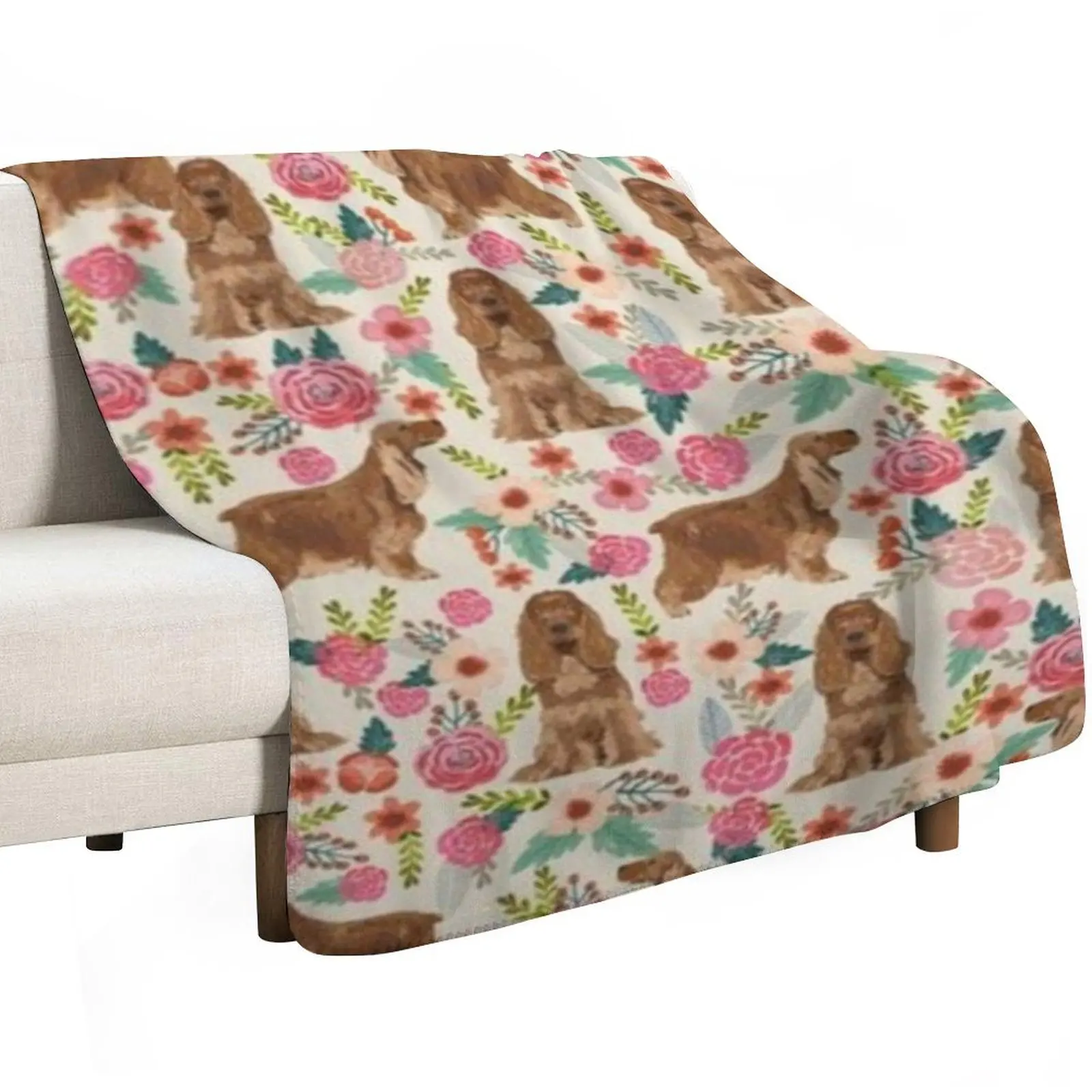 COCKER SPANIEL Throw Blanket christmas gifts Luxury Throw Summer Beddings For Sofa Thin Softest valentine gift ideas Blankets