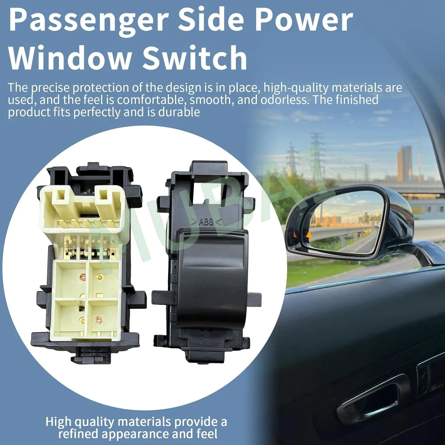 84810-06060 Power Window Switch for Toyota Camry/Corolla/Highlander/RAV4/Yaris 2007-2021, Passenger & Rear Door Replacement view 6