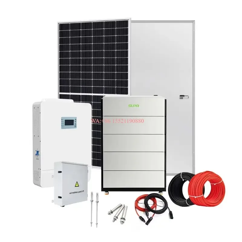 WMWMNU Customizable 15KW Off Grid Solar Energy System Kit MPPT Rooftop Home Use Monocrystalline Silicon Panels LFP Battery