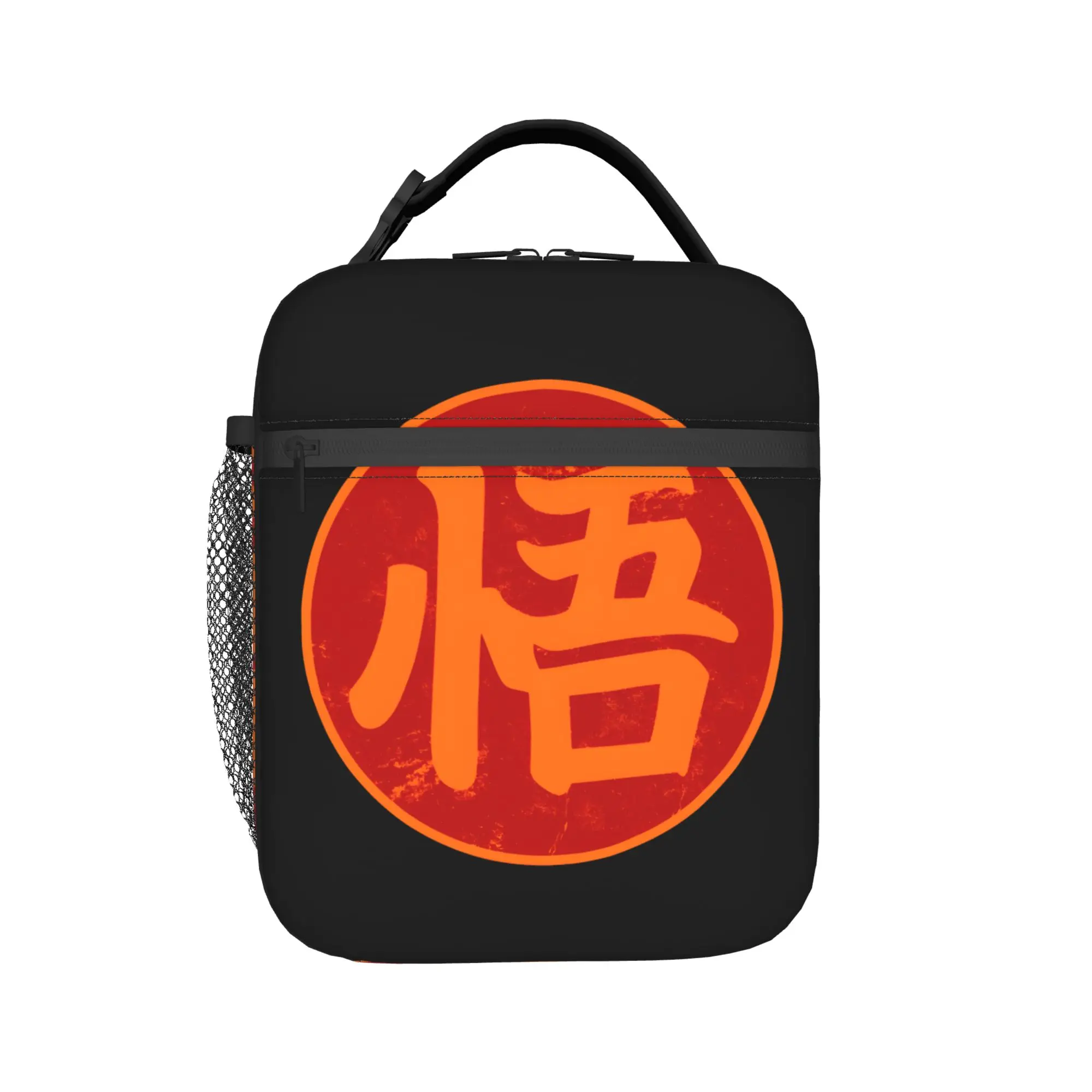 Dragons Balls Lunch Bag Z Insignia Kawaii Lunch Box Office Portable Zipper Tote Food Bags For Girls Oxford Print Cooler Bag
