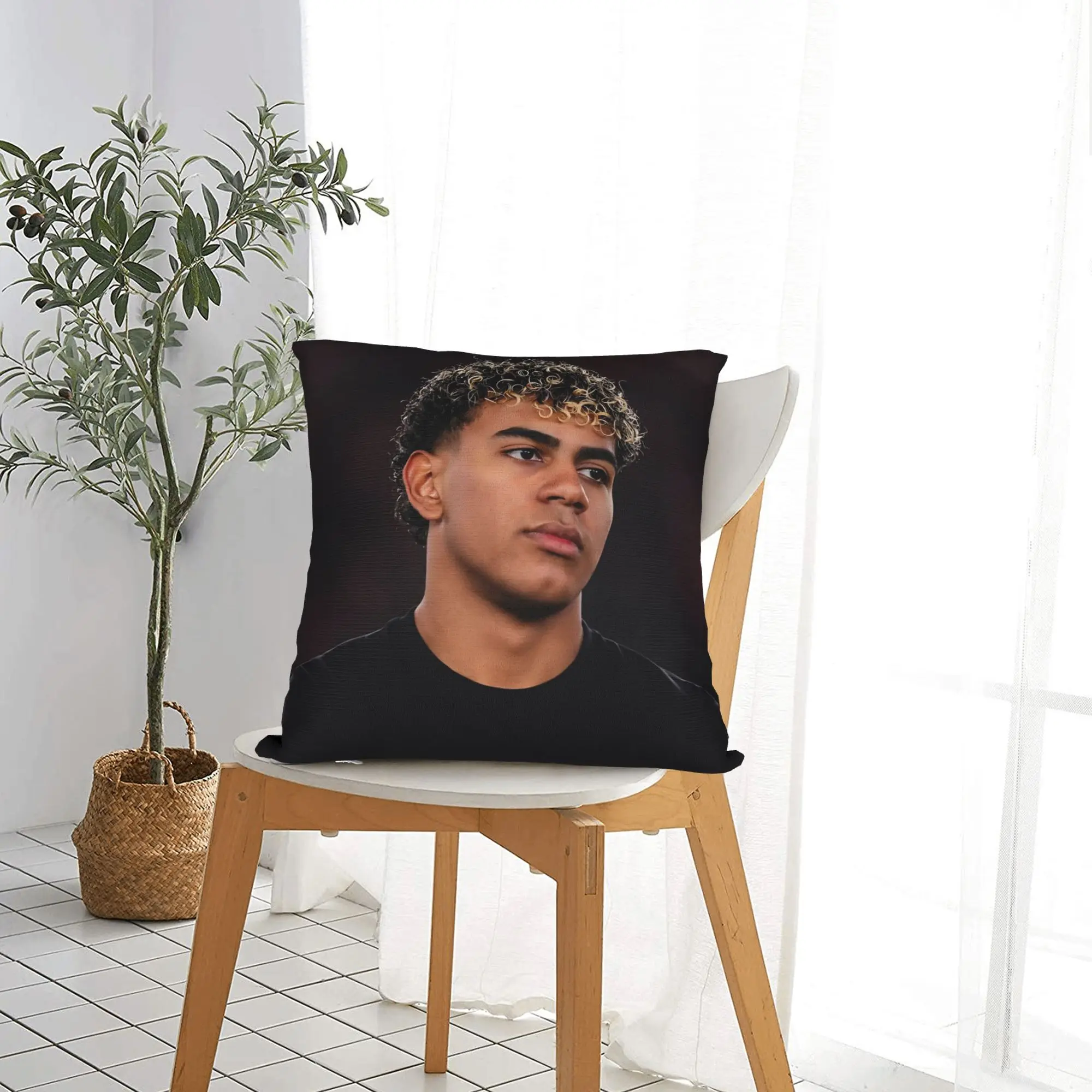 Lamine Y-Yamal Football Soccer Pillowcase Double-sided Printing Cushion Cover Decorative  Throw Pillow Case Cover Home Square