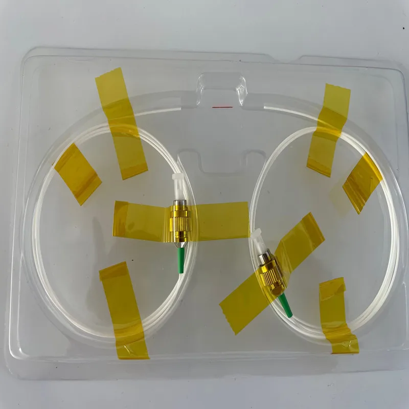 1550nm Fiber Bragg Grating with 0.9mm Lose Sleeve  1 Meter Length  FBG Length 10mm  SC FC LC ST Optional FBG Sensor