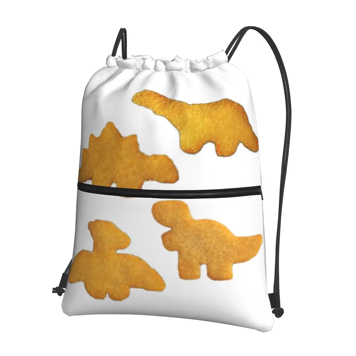 Dino Nuggets tragbare Rucksäcke Kordel zug Mode Kordel zug Bündel Tasche Schuhe Taschen für Schüler