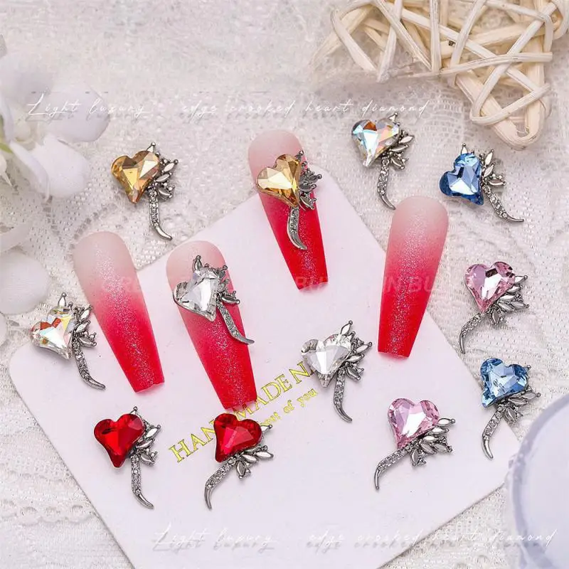 Fashionable Alloy Jewelry Safety Explosive Nail Drill Alternative Charming Crooked Statement Nails Nail Supplies Shiny