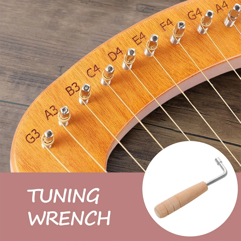 6 قطعة Lyre لهجة ضبط وجع المهنية الآلات الوترية تعديل أداة L-شكل القيثارة القيثارة ضبط أداة Lyre مفتاح ربط صغير