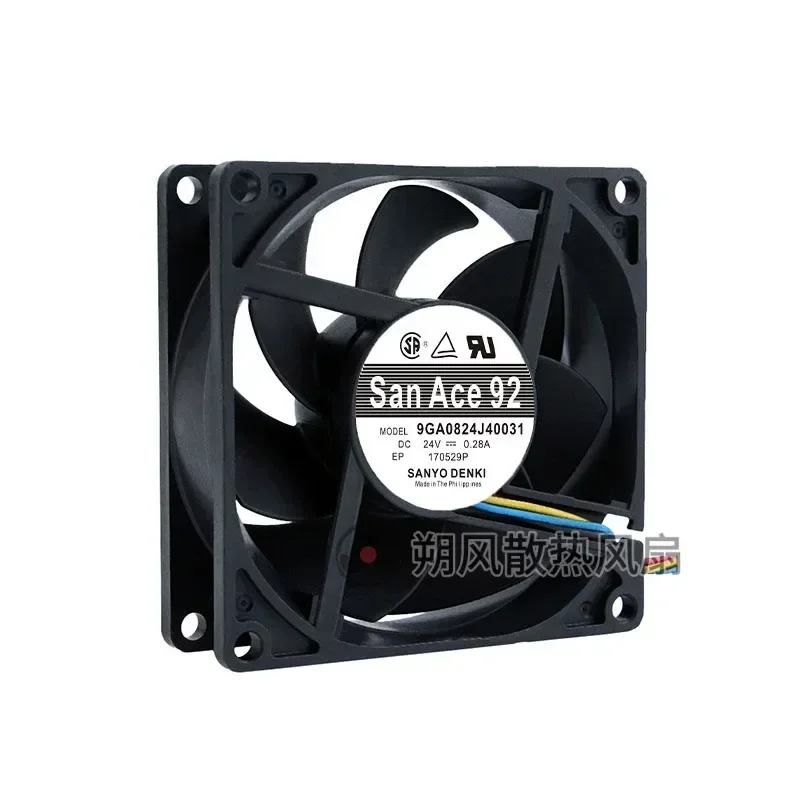 for Sanyo 9GA0824J40031 8025 24V 0.28A 8CM PWM Temperature Control Speed Regulation High Performance Cooling Fan