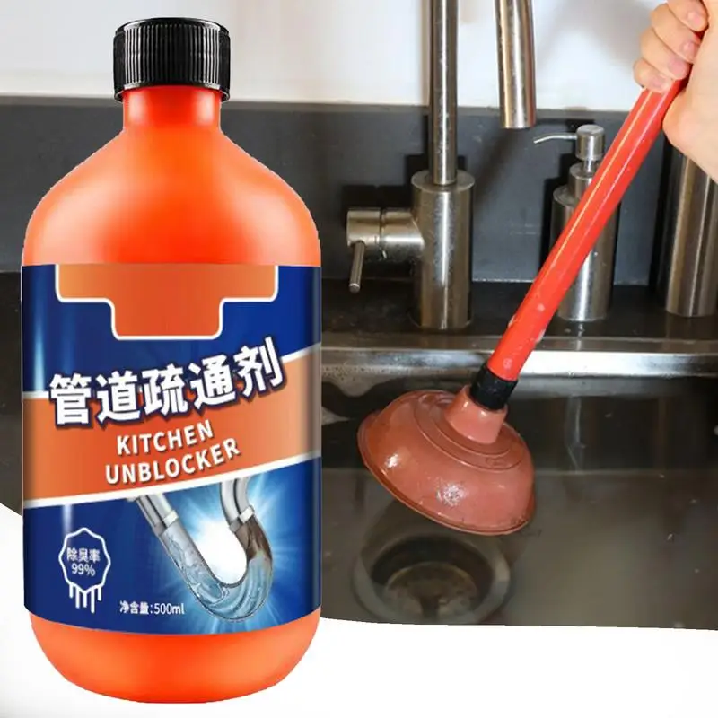 500ml Kitchen Toilet Pipeline Dredge Agent Kitchen Drain Unblocker Sink Drain Cleaner Safe For All Septic Systems And Pipes