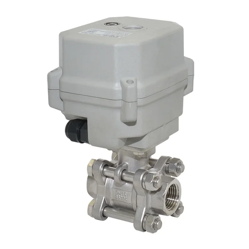 A150 series high pressure  3 pieces 1 inch  motorized Ball Valve with manual override