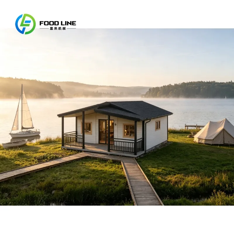 Modern Glass‑Wall Balcony Expandable Breathable Mobile Container Home Luxury Combined Living‑office Space for Duplex House