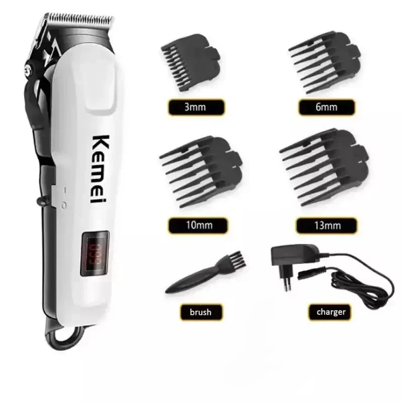 

Kemei KM-809B Electric Hair Clipper Rechargeable LCD Display