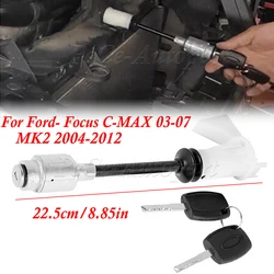 For Ford- Focus C-MAX 2003-2007 MK2 2004-2012 New Car Hood Latch Lock Cylinder Repair Kit 4556337 3M5AR16B970AD with 2 keys