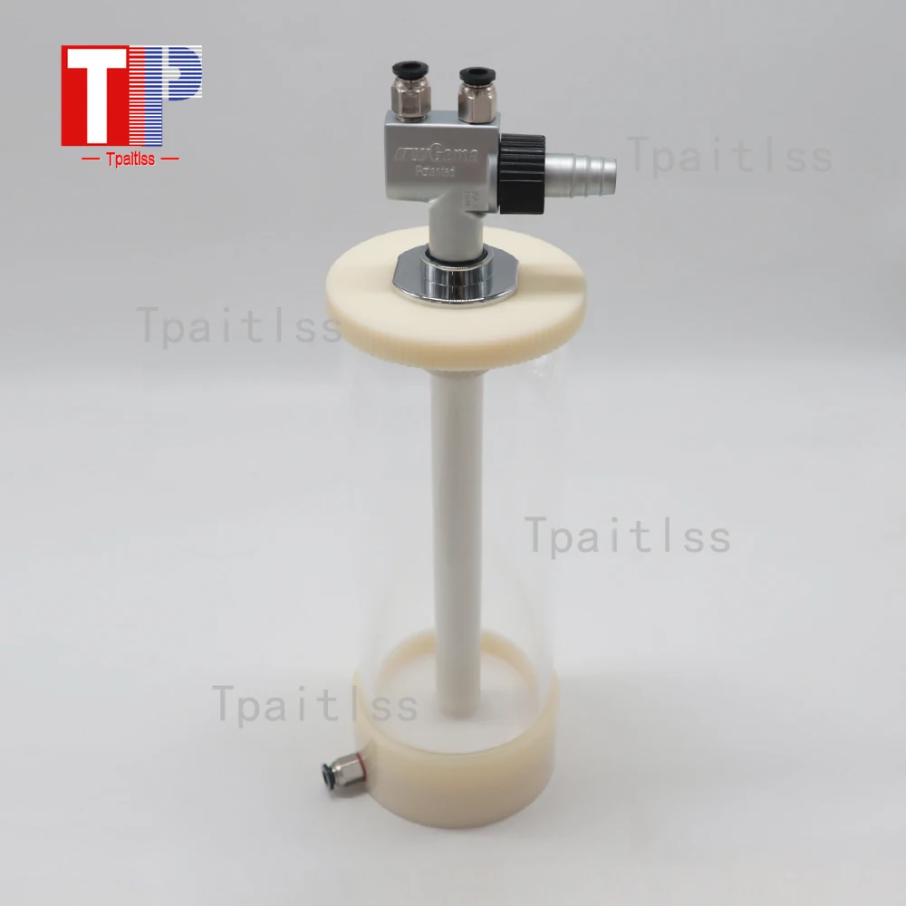 Tpaitlss Fluidization hopper cup (1 L) with IG02 Powder Injector for Experimental Or Test Electrostatic Powder Coating Equipment