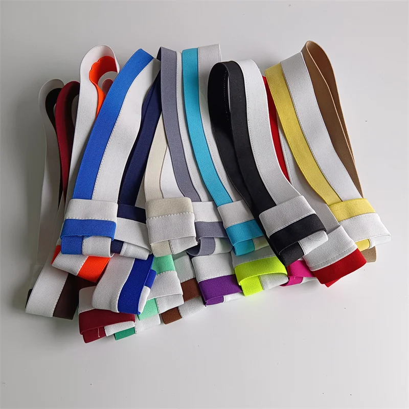 Hat Accessories 2026 Two-Tone Elastic Webbing and Cords Customizable in various sizes and colors with a selection of 19 color