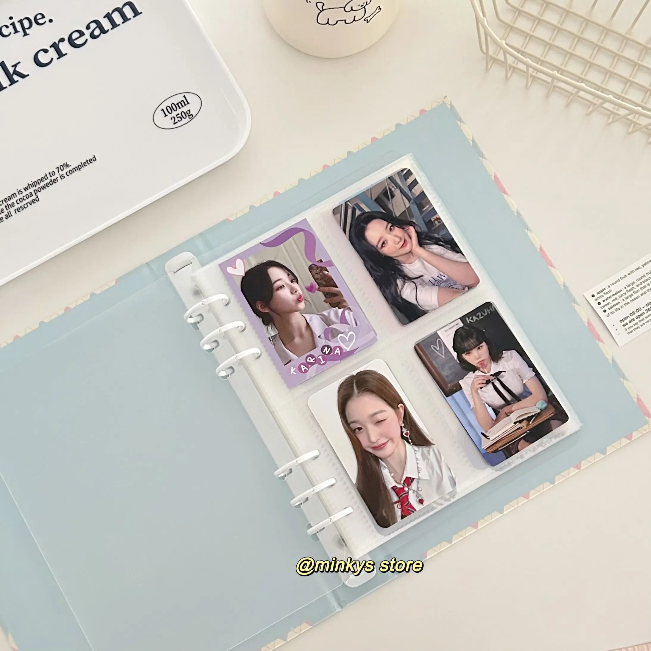 MINKYS Original Design Neue Farbe Raute A5 Kpop Photocard Binder Sammeln Buch Idol Foto Karte Halter Photocards Album – Detail 6