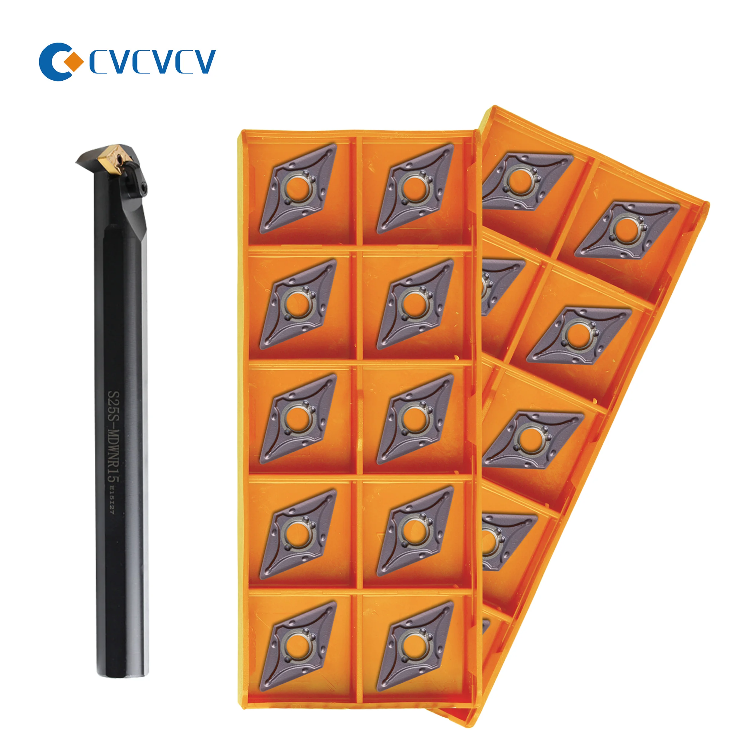 S25S-MDZNR15 MDZNL15 portautensili per tornitura interna CNC + 10 pezzi DNMG tornio inserti in metallo duro resistente alle alte prestazioni robusto